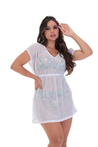 Saída de praia em crochê - Marina