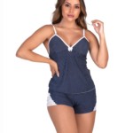 Short doll com renda aberto nas costas - Mariana