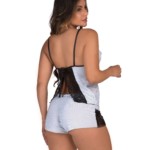 Short doll com renda aberto nas costas - Mariana