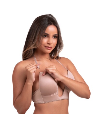 Soutien decote frente única