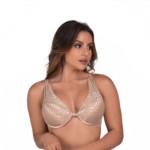 Sutiã com tule e costa invisível - Monique