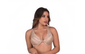Sutiã com tule e costa invisível - Monique