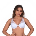 Sutiã com tule e costa invisível - Monique