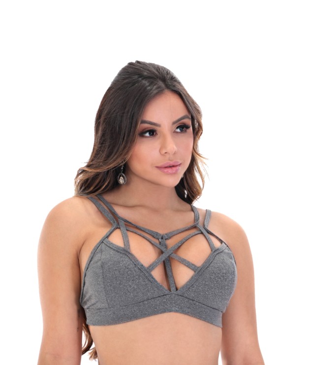 Topper mescla strappy - Patricia