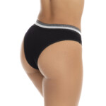 Calcinha conforto com elástico colorido