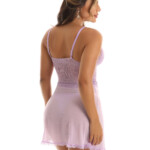 Camisola sensual com calcinha fantastico costas