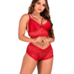 Conjunto Sensual de renda sem bojo