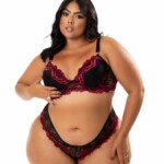 Lingerie em renda bicolor Plus size rubi