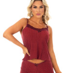 Baby Doll em liganete estampado