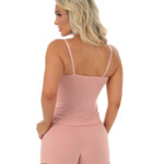 Baby doll em microfibra com renda