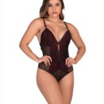 Body sensual em tule e renda - Amanda