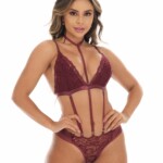 Body sexy com gargantilha