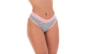 Calcinha de algodão com renda em destaque - Olivia