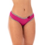 Calcinha em microfibra com aviamento estampado - Felina