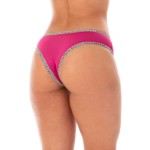 Calcinha em microfibra com aviamento estampado - Felina