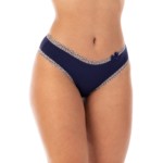 Calcinha em microfibra com aviamento estampado - Felina