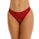 Calcinha em renda com aviamento liso