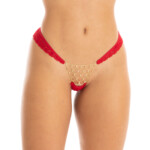 Calcinha Fio Dental de Strass