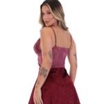 Camisola em renda e veludo - Doris