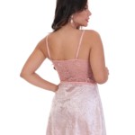 Camisola em renda e veludo - Doris