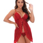 Camisola em tule com calcinha