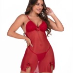 Camisola em tule com calcinha - Noemi