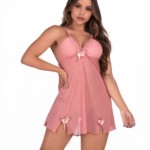 Camisola em tule com calcinha - Noemi
