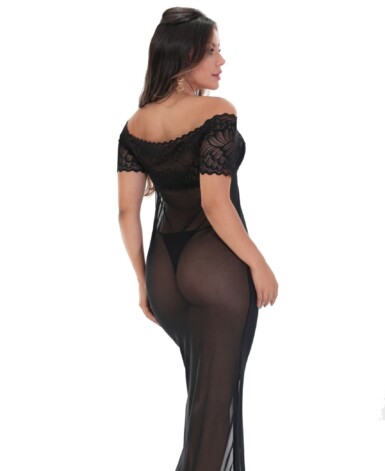 Camisola longa em tule - Dayse