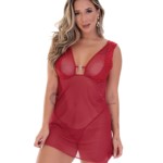 Camisola sensual com calcinha - Lidia