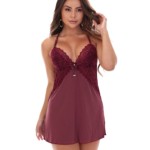 Camisola sensual com renda