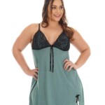 Camisola plus size em liganete