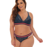 Conjunto de renda Plus Size