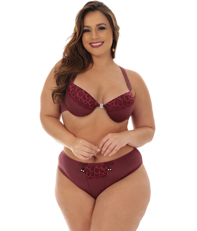 Conjunto nadador plus size em microfibra