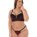 Conjunto Plus Size Strappy com Renda