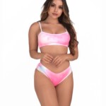 Conjunto sem bojo em algodão tie dye - Dorothy