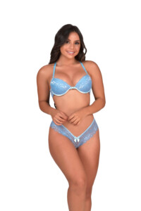 Conjunto de renda estilo nadador