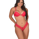 Conjunto de renda estilo nadador