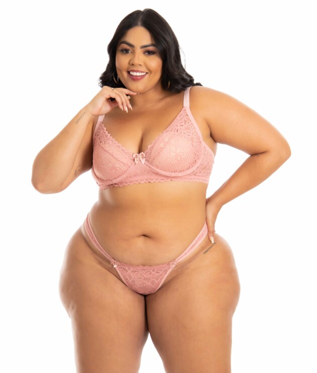 Conjunto Plus Size sem bojo com aro