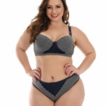Conjunto Plus Size em supplex mesclado