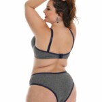 Conjunto Plus Size em supplex mesclado