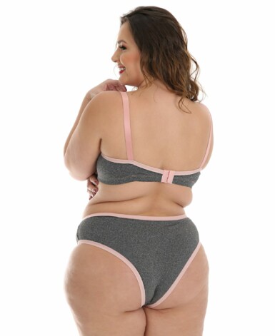 Conjunto Plus Size em supplex mesclado