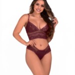 Conjunto com renda sexy - Drica