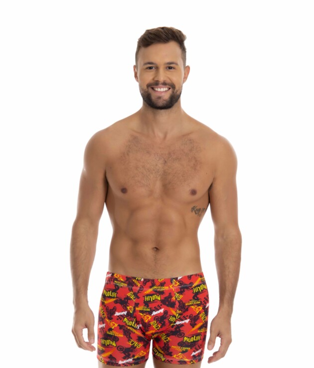 Cueca boxer estampada