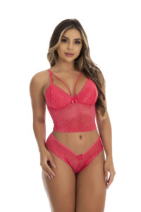 Lingerie strappy sem bojo
