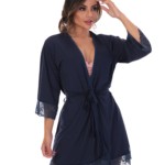 Robe feminino em microfibra - Gabrielle