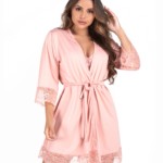 Robe feminino em microfibra - Gabrielle