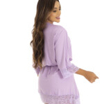 Robe feminino em microfibra