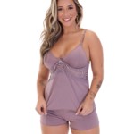 Short Doll com detalhe em renda