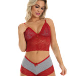 Short Doll Amamentação com Renda