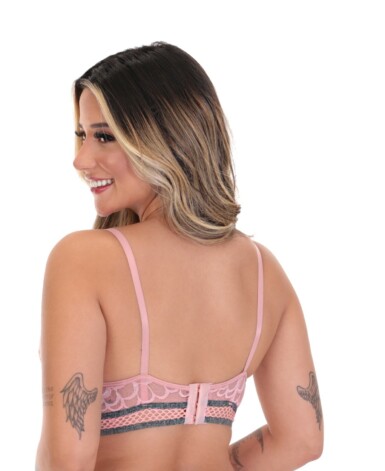 Soutien de bojo com elástico bordado - Tania
